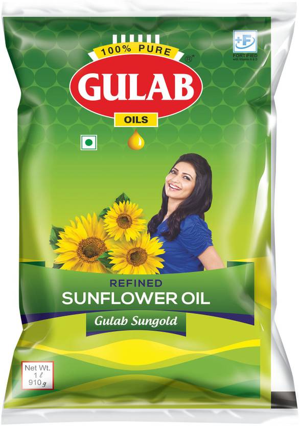 Gulab Sungold Sunflower Oil Pouch Price in India Buy Gulab Sungold