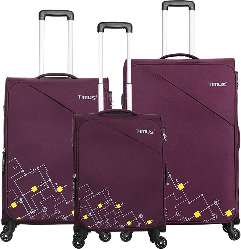 Timus Flash Luggage Trolley 4 Wheel Suitcase Expandable Checkin