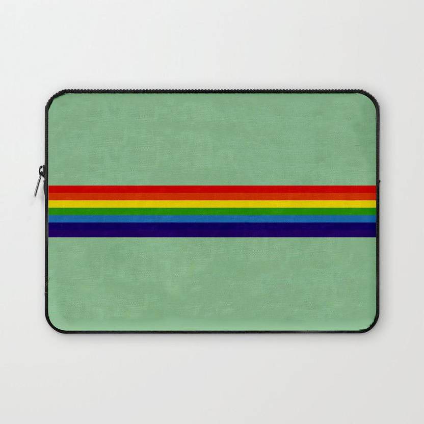 Crazy Corner Rainbow Printed 14 Inch Laptop Sleeve