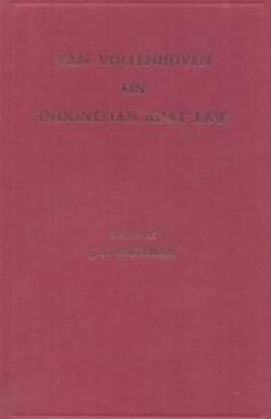 Van Vollenhoven on Indonesian Adat Law: Buy Van Vollenhoven on ...