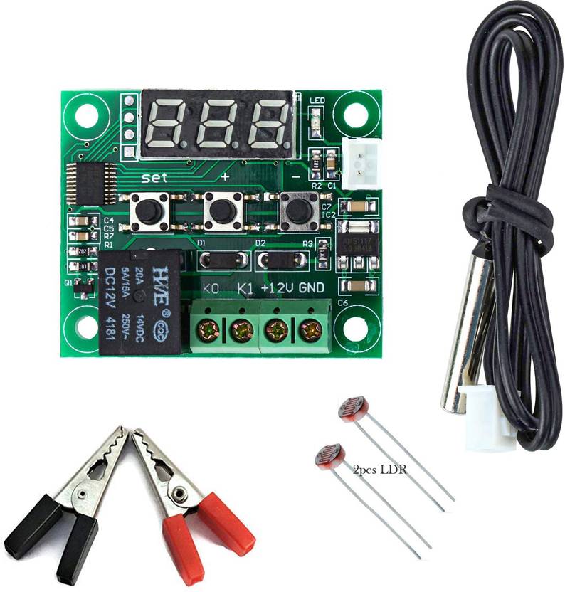 Zaibtronix Combo Of W1209 Diy Incubator Electronic Components W1209
