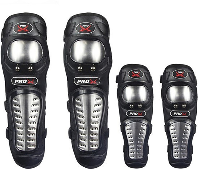 Probiker Knee Guard, Elbow Guard Free Black(Pack of 4)