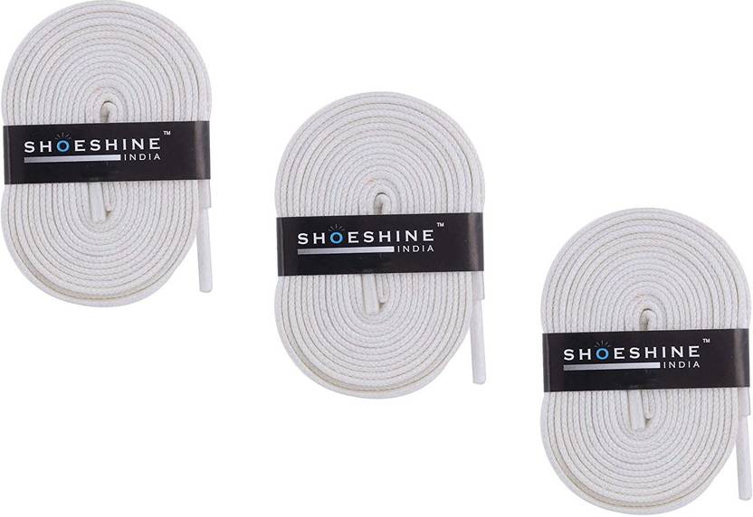 SHOESHINE flat cotton shoe laces for casual, sneaker shoes or boot 7mm