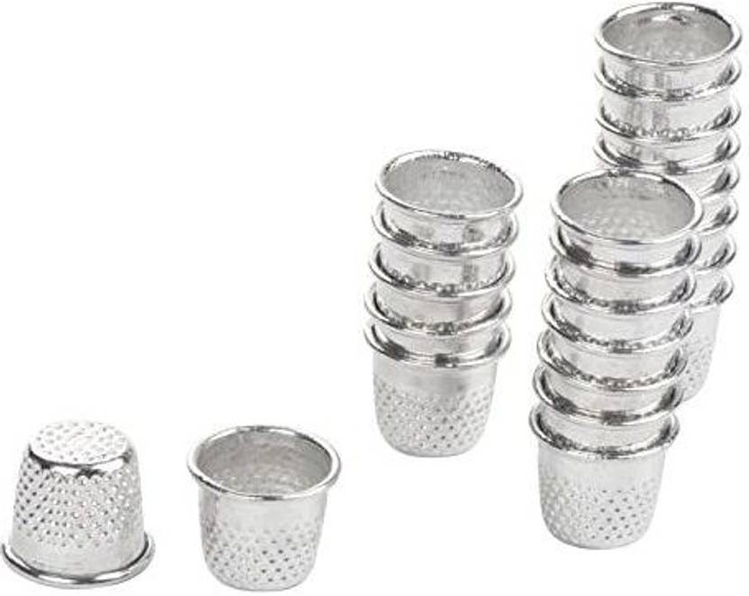Juvale Thimbles for Sewing, Stainless Steel (100 Pack) Thimbles for