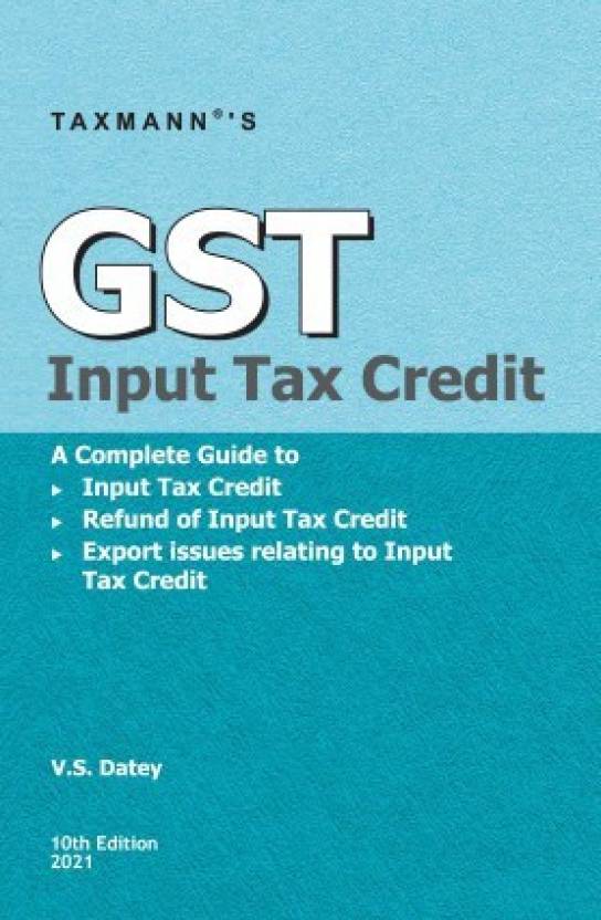 gst-input-tax-credit-buy-gst-input-tax-credit-by-v-s-datey-at-low