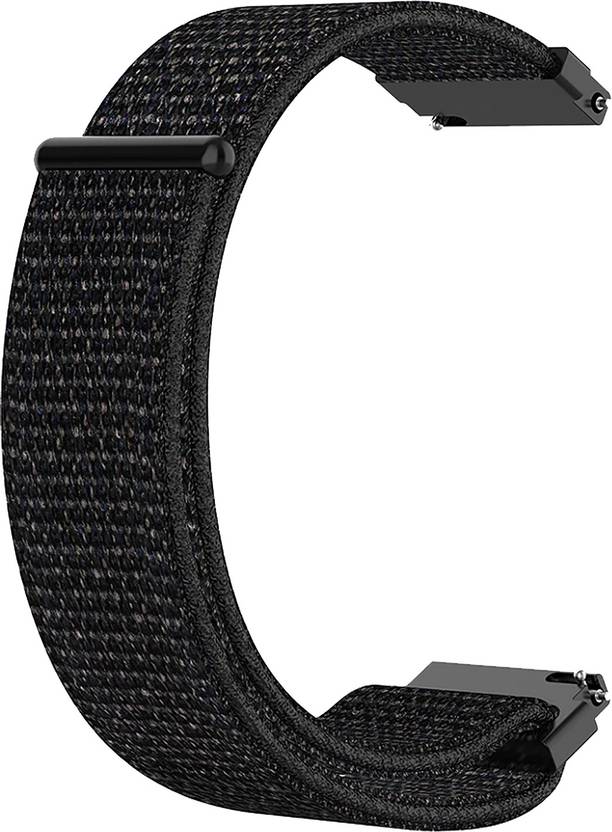 ACM Watch Strap Nylon Loop for Garmin Venu Smartwatch Belt Black Smart