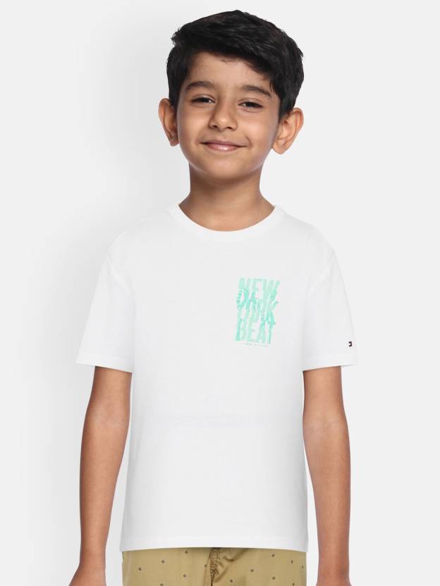 Flipkart.com | TOMMY HILFIGER Baby Boys Printed Pure Cotton T Shirt - Round  Neck