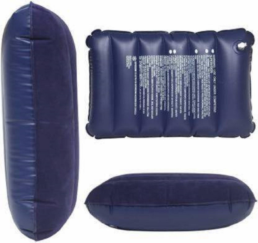 TANISHKA EXPORT Air Travel Pillow Pack of 1 Solid Premium(Navy Blue)