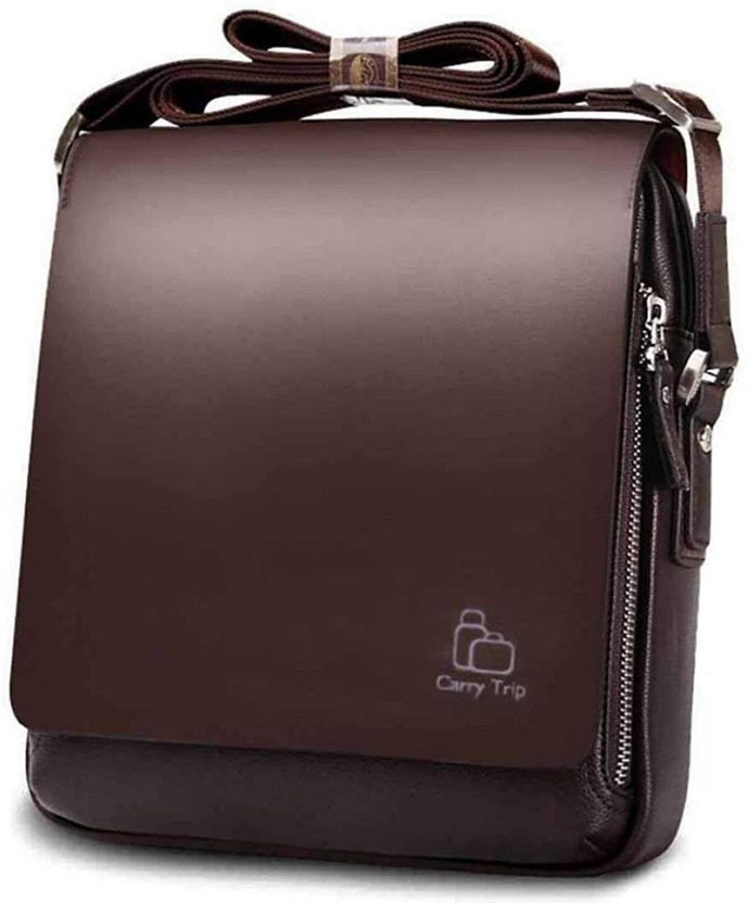 komto Brown Sling Bag Premium Kangaroo