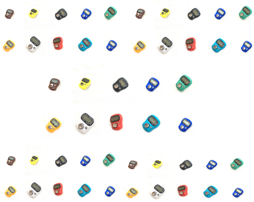 Aim Emporium Hand Tally Counter Small Size Multicolor Electronic Finger Counter (Pack Of 50 Pc) Digital Tally Counter(Multicolor Pack of 50)