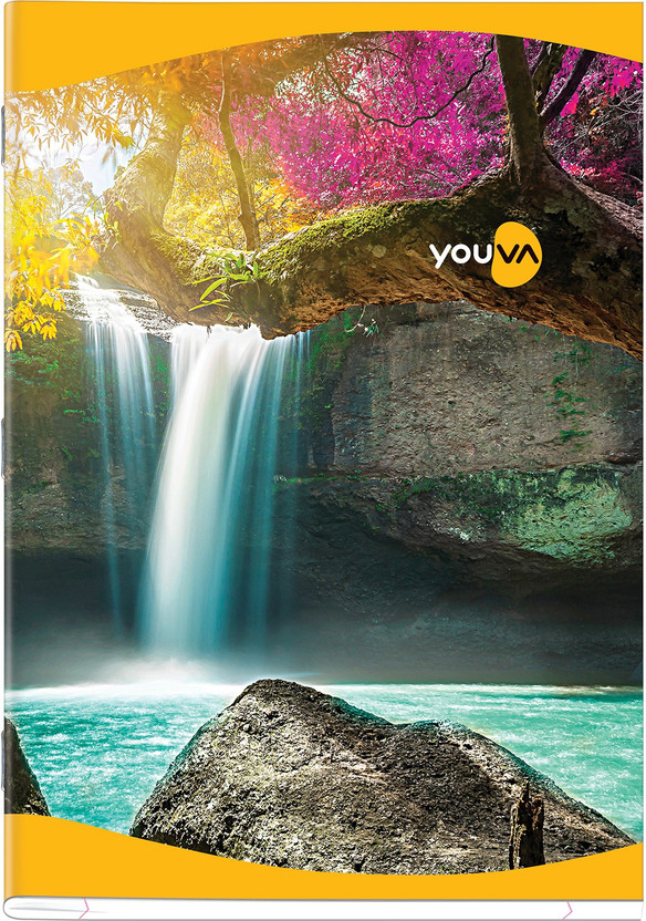 NAVNEET Youva Soft Bound Long Book 21x29.7 cm A4 Notebook Single Line 172 Pages(Multicolor, Pack of 6)