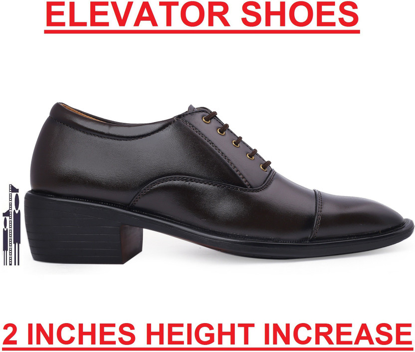 Leather Formal Shoes Lace Up For Men 