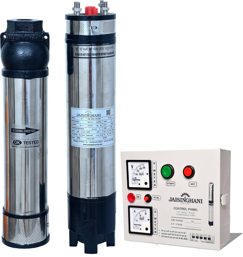 Jaisinghani 3HP Submersible Water Pump Motor V4 30 Stage Total Head 600