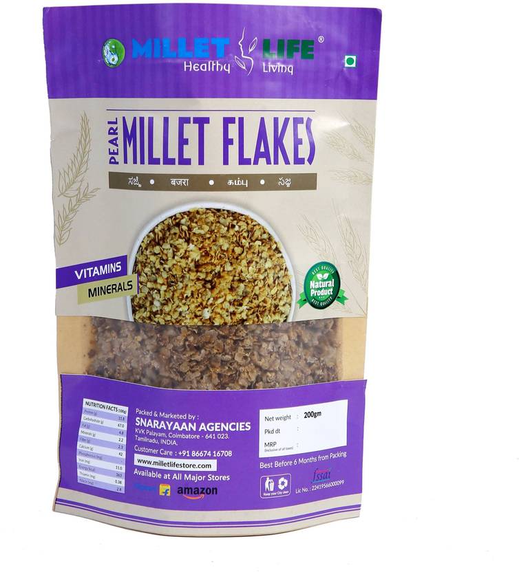 Millet Life Pearl Millet Flakes Vacuum Pack Price in India Buy Millet