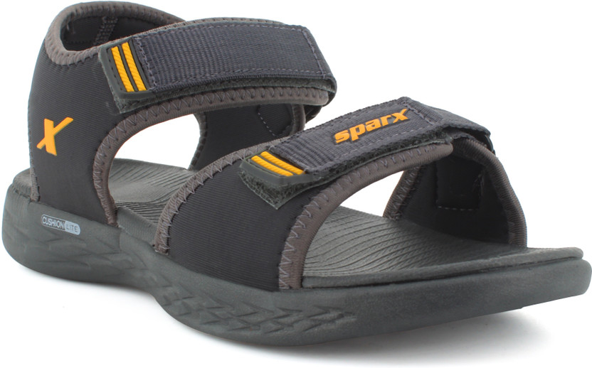 Sparx Men Grey, Gold Sandals - Buy 