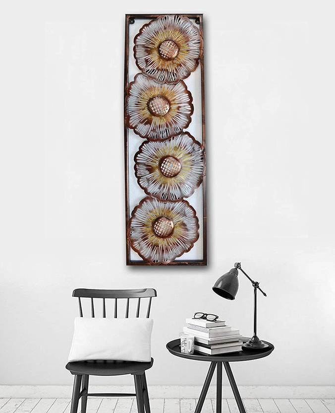 CraftVatika Flower Frame Wall Mounted and Hanging Showpiece Price in