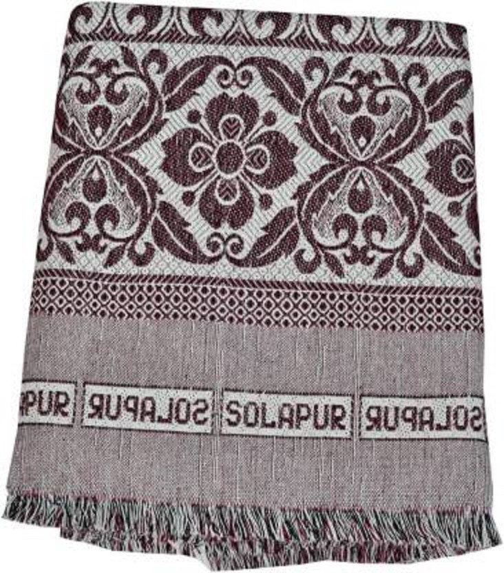 GONE TEXTILES Printed Queen Quilt for  Mild Winter(Cotton, chocolate)