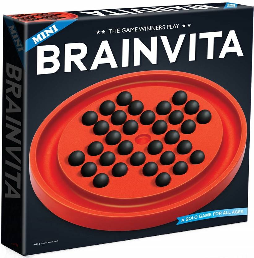 ARNIYAVALA Brainvita Mini with Pearl Finish Marbles Board Game