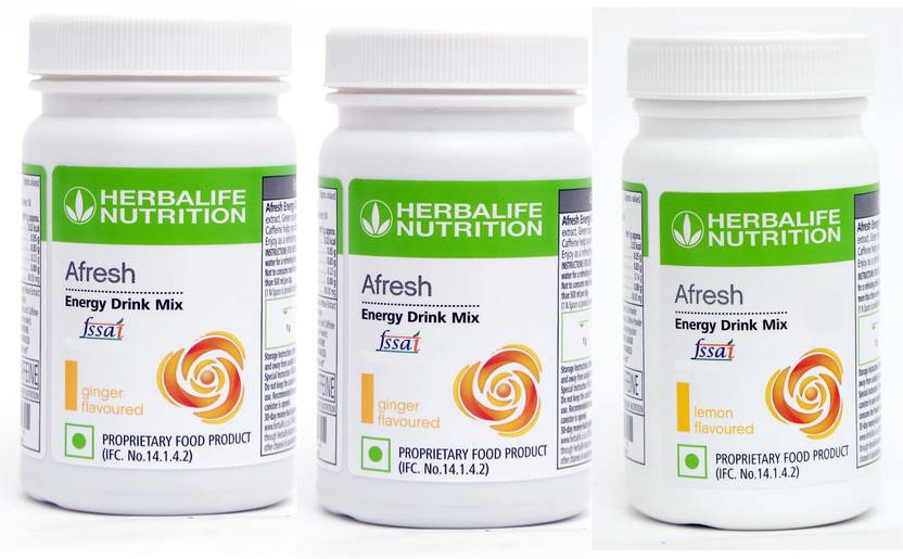 HERBALIFE Afresh Energy Drink Ginger and Lemon Flavour Energy Drink