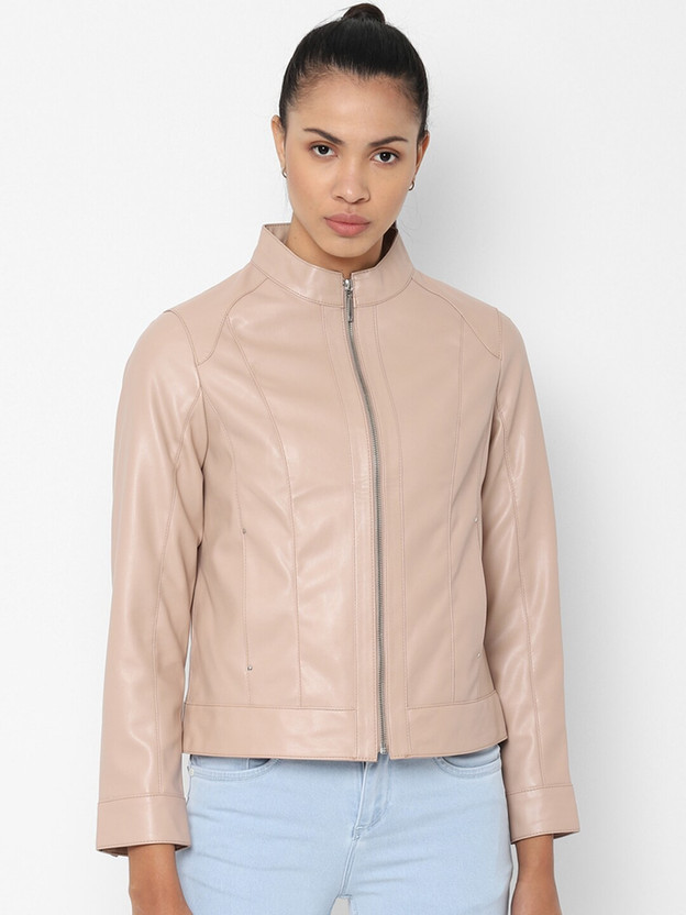 allen solly leather jacket