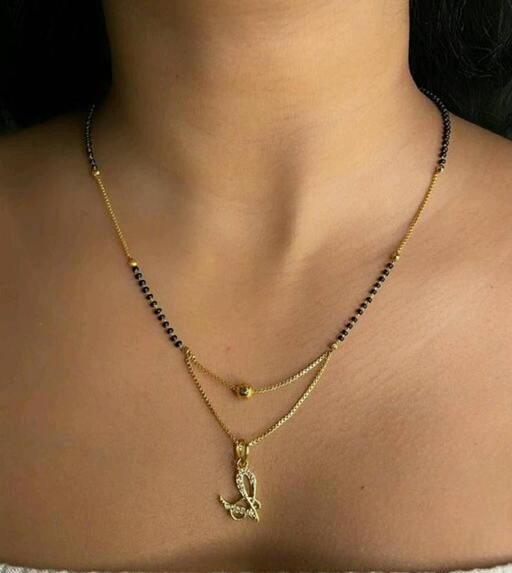 Mangalsutra with name pendant clearance