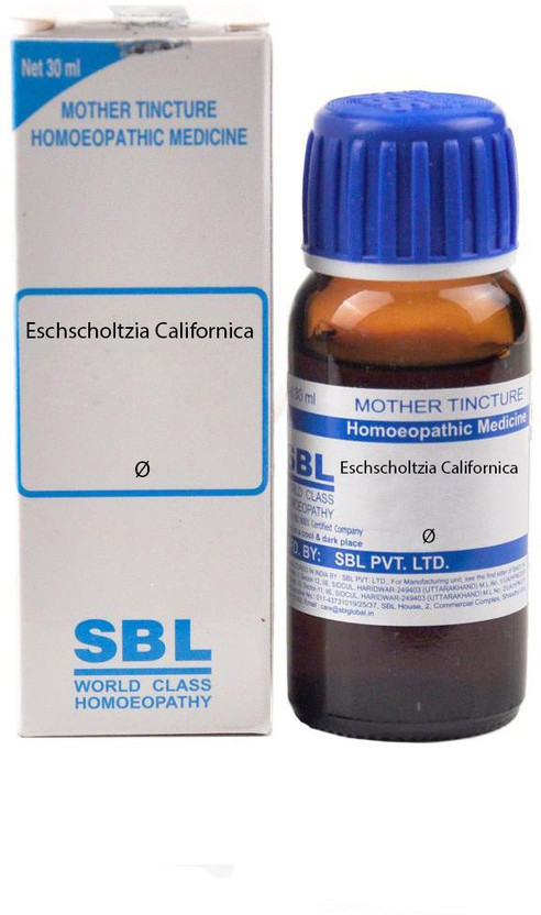 SBL Eschscholtzia Californica Q Mother Tincture(5 x 30 ml)