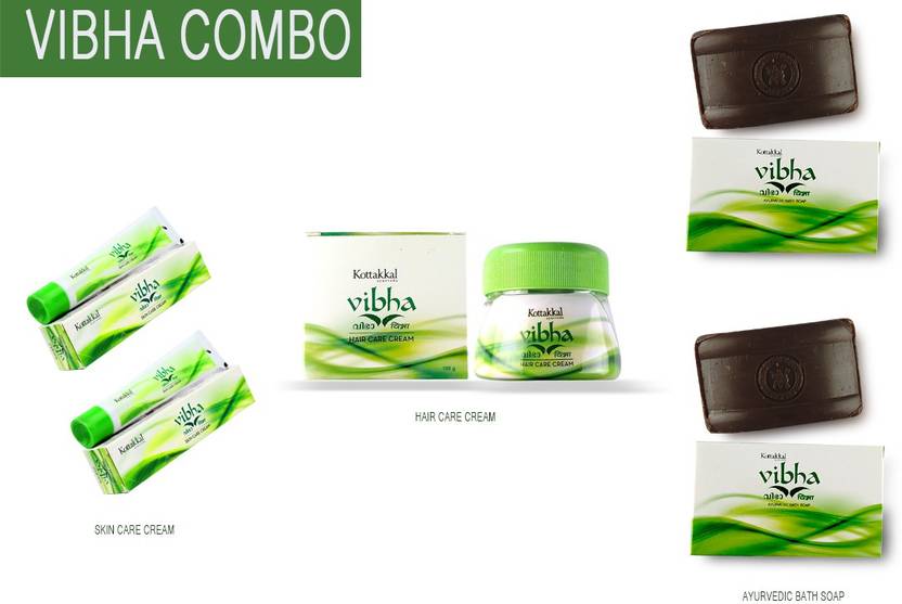 Kottakkal VIBHA SKIN CARE CREAM 25X 2 + Vibha hair care cream 100G x1