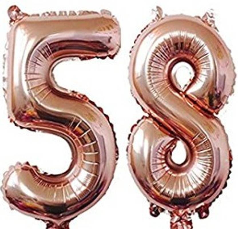 haven's treasure Solid ''58'' number foil balloon