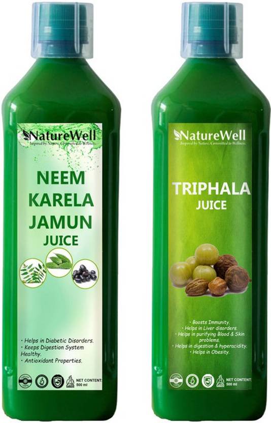 Naturewell Organics Triphala/Neem Karela Jamun Digestion Care And