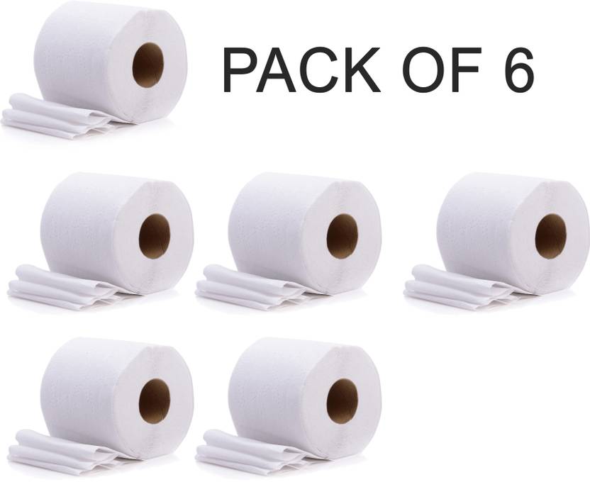 PVA 2 Ply Toilet Paper Roll Pack Of 6. Par Roll 250 Sheet Toilet Paper