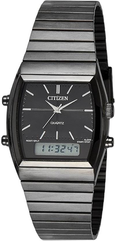 CITIZEN Men's Citizen Digital Analog Black Steel Watch Analog-Digital Watch  - For Men - Buy CITIZEN Men's Citizen Digital Analog Black Steel Watch  Analog-Digital Watch - For Men JM0545-58E Online at Best