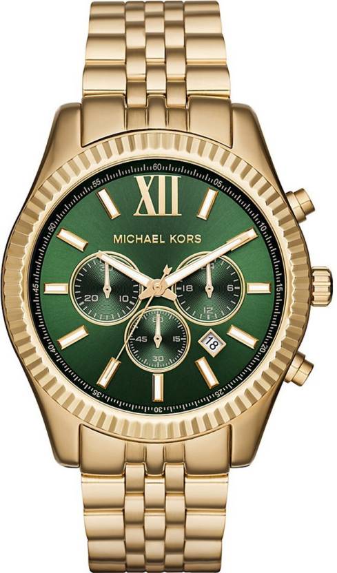 MICHAEL KORS Lexington Chronograph Green Dial Analog Watch - For Men - Buy MICHAEL  KORS Lexington Chronograph Green Dial Analog Watch - For Men MK8446 Online  at Best Prices in India 