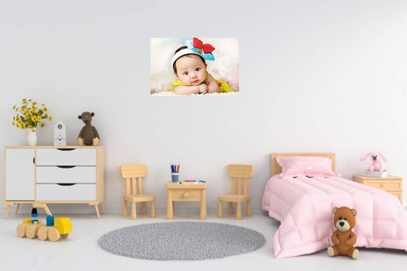 Cute Baby Girl Sticker PosterAdorable Baby Poster for Room/Living Room