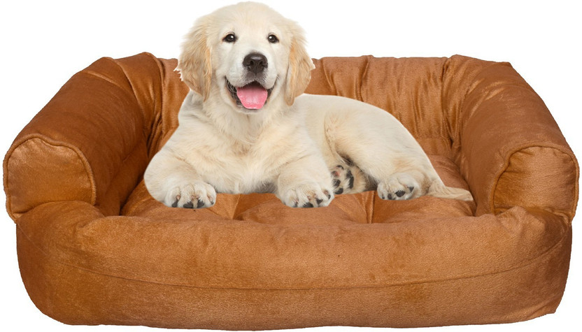 Heaven Luxurious Premium Ultra Soft Velvet Sofa Dog Bed & Cat Bed Puppies Puppy Pet Bed M Pet Bed(Gold)