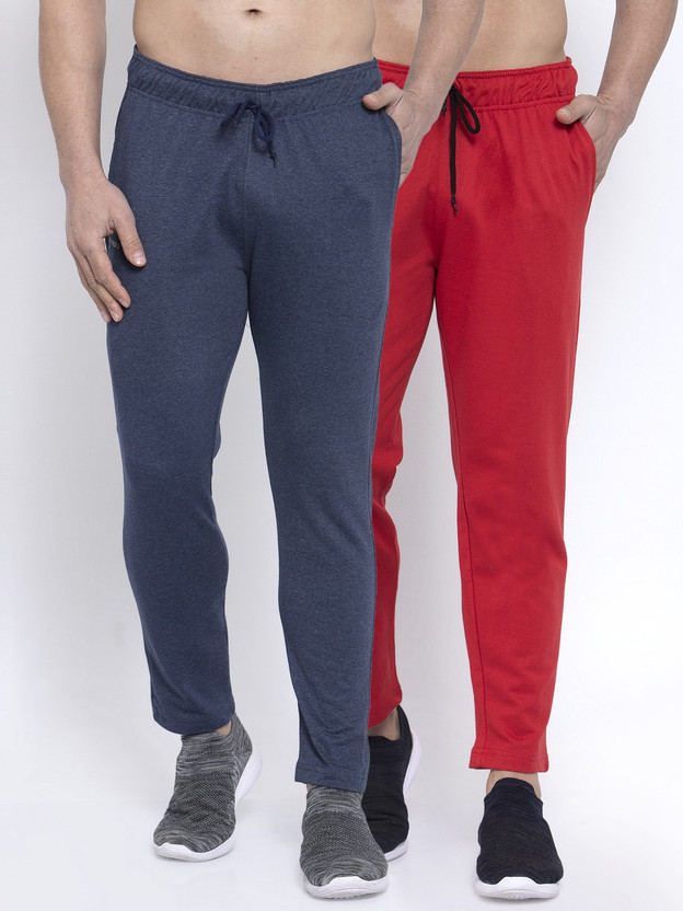 blue red track pants