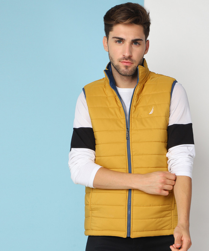 NAUTICA Sleeveless Solid Men Jacket 
