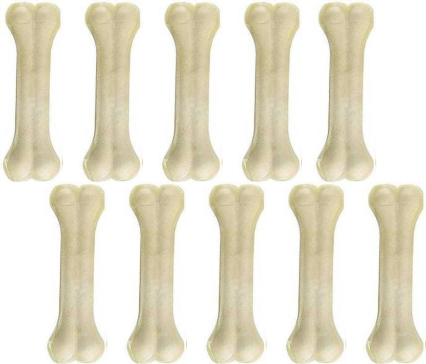 Puppy buddy Pet Food & Supplies Bones White Dog Chew 3 Inch Pack of 10 Dog Chew Chicken Chicken Dog & Cat Chew(270 g, Pack of 10)