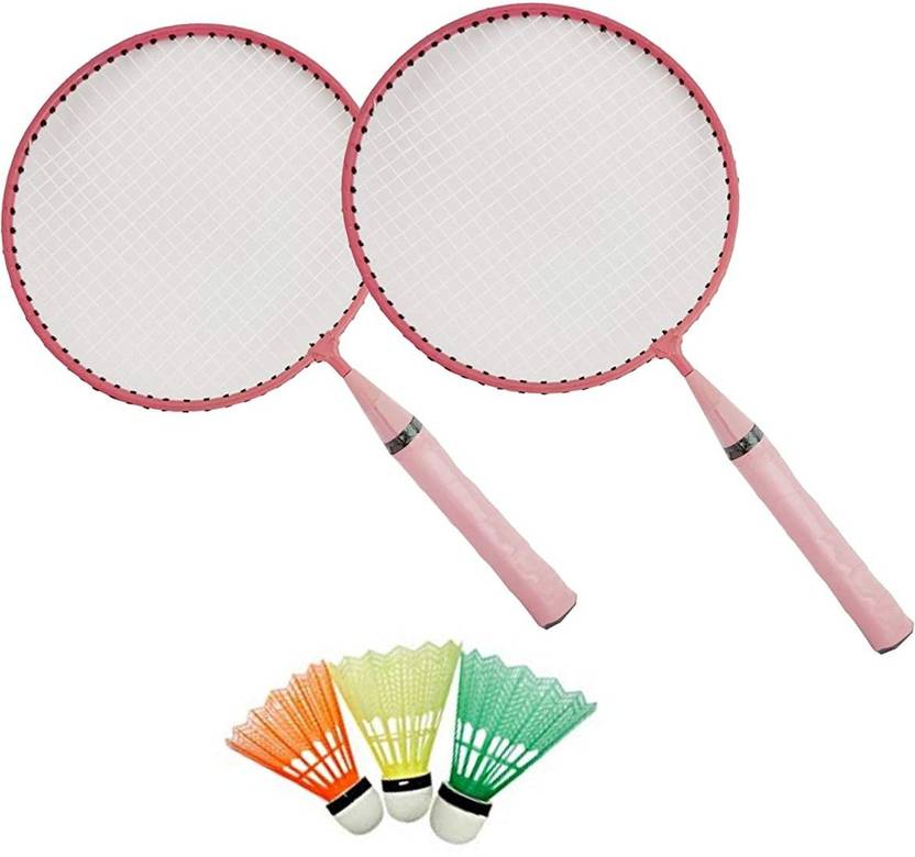 Spocco Kid Children Junior Badminton Rackets Set of 2, Nylon Alloy