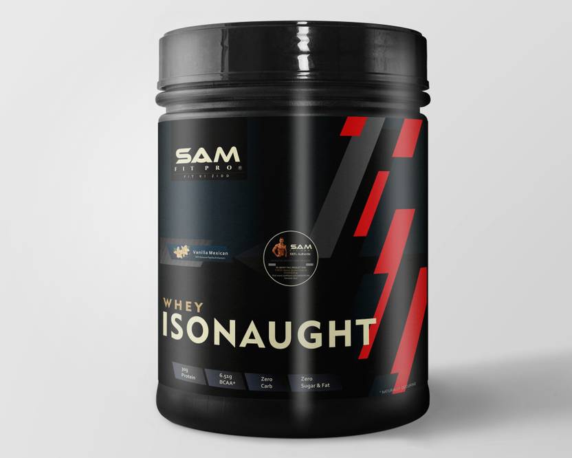 SAMFIT Pro IsoNaught Whey Protein Vanilla 100 gram 33 Gram Protein