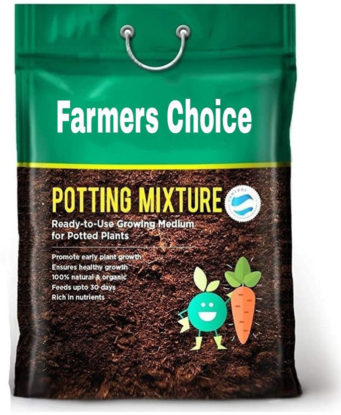 Farmers Choice Enriched Premium Organic Earth Magic Potting Soil Mix with Required for Plants Potting Mixture, Manure, Soil, Fertilizer(10000 g, Granules)