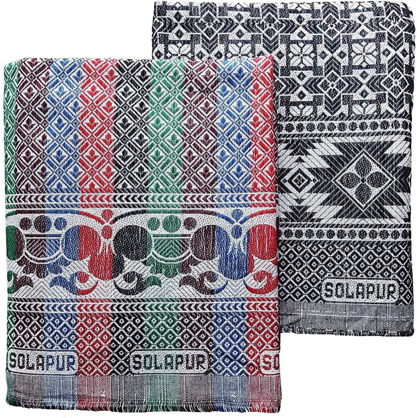 gouri textiles solapur manufacturer Printed Queen Quilt for  Heavy Winter(Cotton, Multicolor)