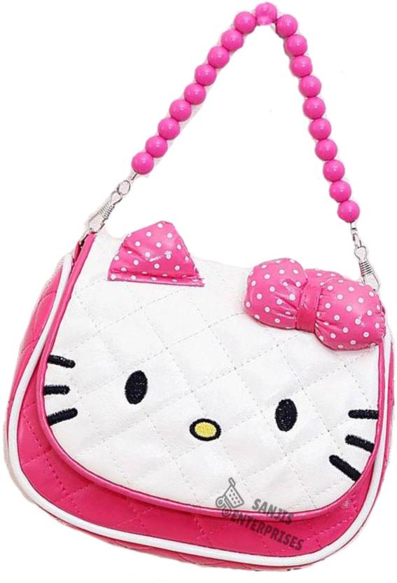 sanjis Pink Sling Bag Girl's Cartoon Character Kitty Crossbody Shoulder Hand  Purse Wallet (Multicolour) Pink - Price in India 