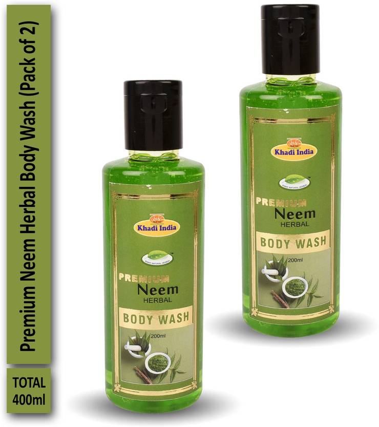 khadi natural herbal Premium Neem Herbal Body Wash (Pack of 2) Buy