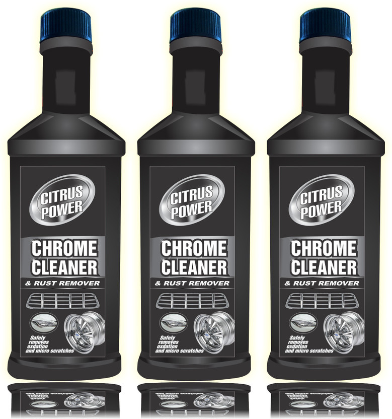 CITRUS POWER Liquid Car Polish for Metal Parts, Chrome Accent, Exterior(60 ml, Pack of 3)