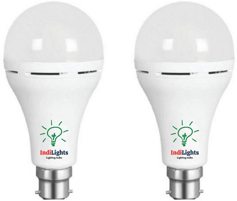 IndiLights 12 Watt AC DC Inverter LED Bulb (Premium Quality) with 1