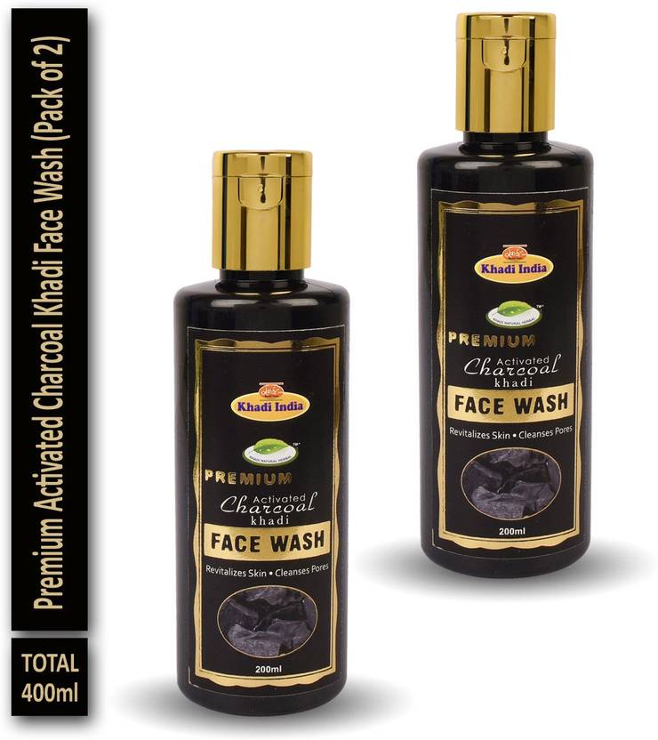 khadi natural herbal Premium Activated Charcoal Khadi (Pack of 2) Face