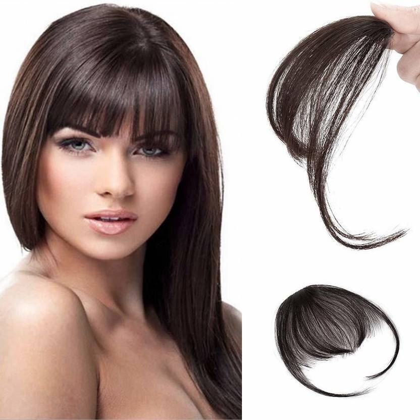 Fameza Clip On Clip In Front Bang Fringe Extension P Hair Extension