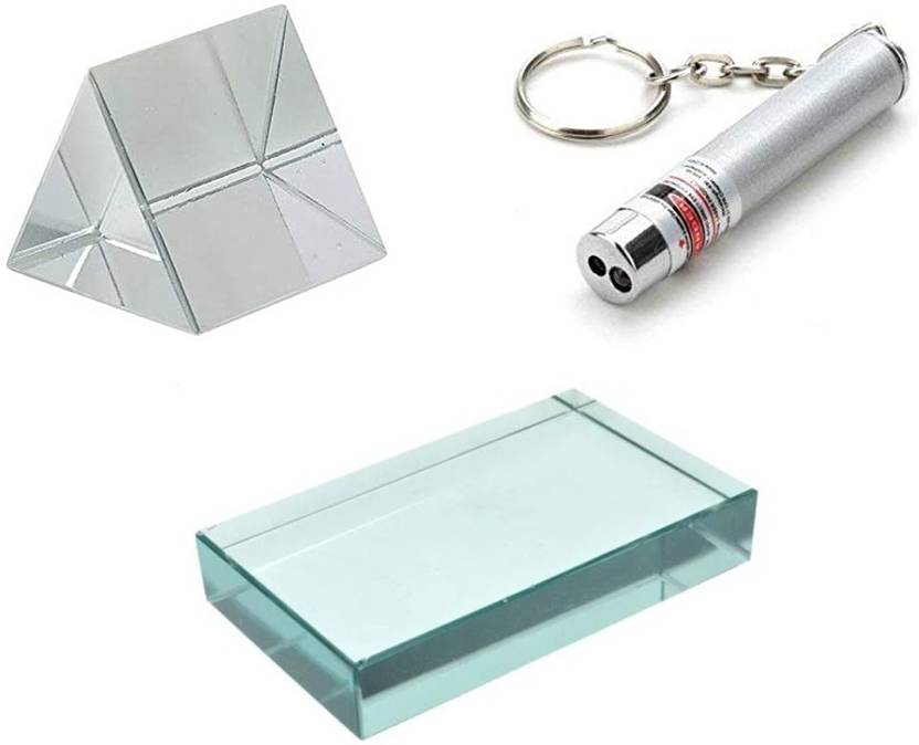 ERH India Science Experiment DIY Kit 50 X 50 mm Equilateral Glass Prism