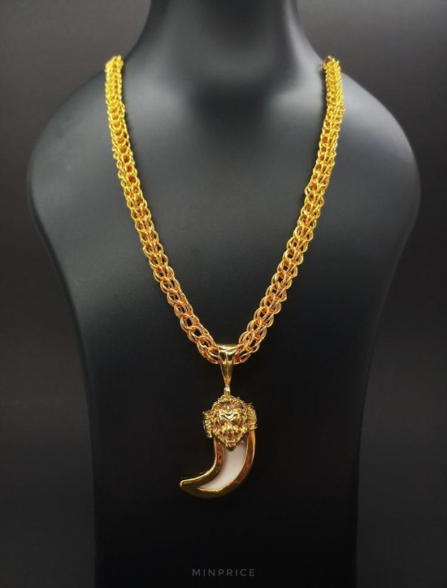 tiger teeth gold locket price