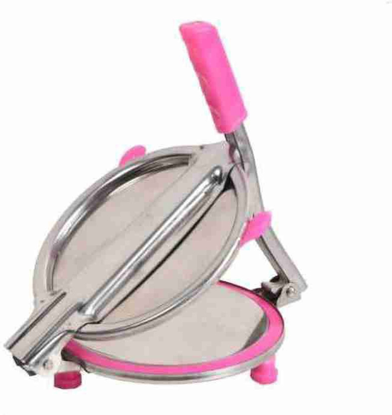 Tortilla Maker With Strainer, Puri Press Machine With Fitted Handle Manual, Papad, Khakhra, Chapati Maker